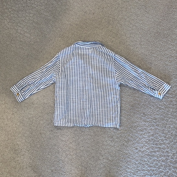 EUC boys striped shirt 12-18 mo - Picture 4 of 4